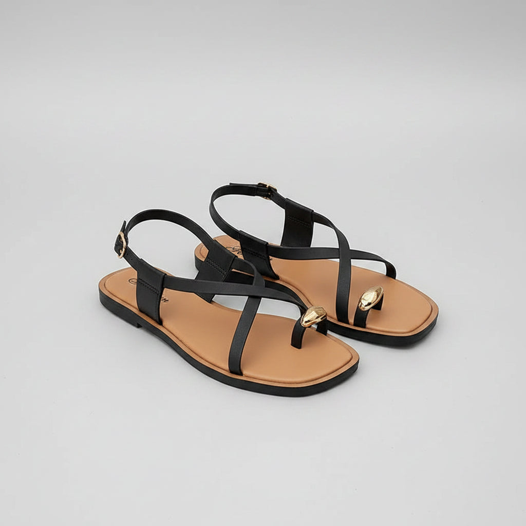 Daniela - Sandalias doradas