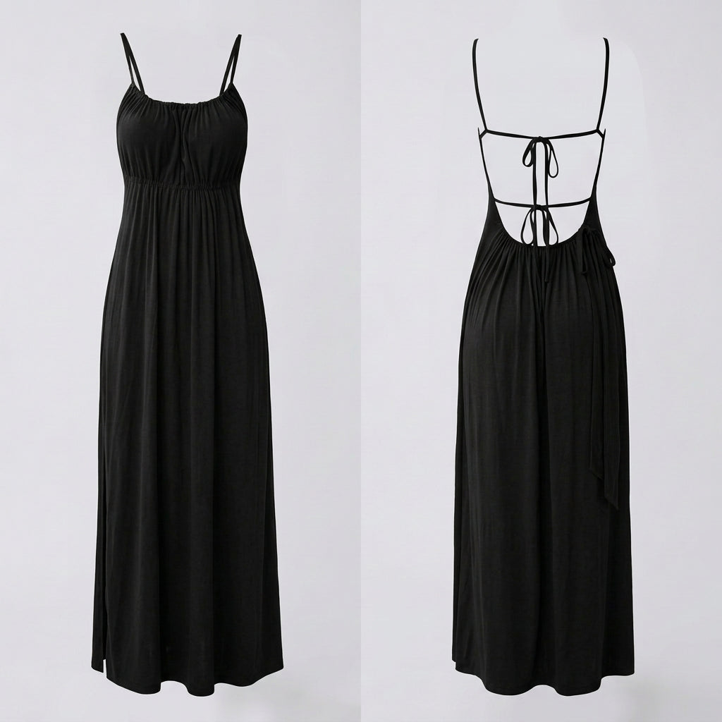 Andrea - Vestido con espalda descubierta